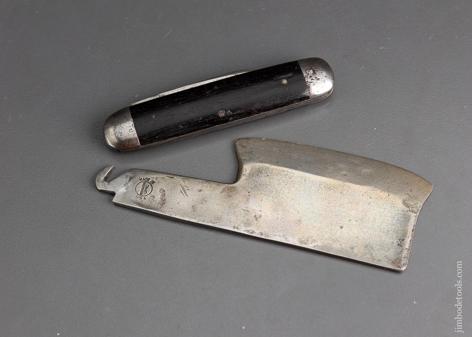 Serrated Blade - Antique Farm Tool - Vintage Folding Blade Knife 1900s