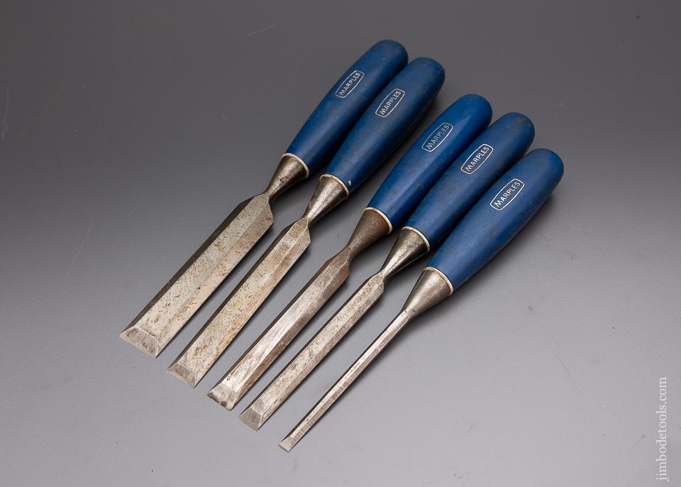 Great User Set of 5 MARPLES Blue Chip Chisels - 96249