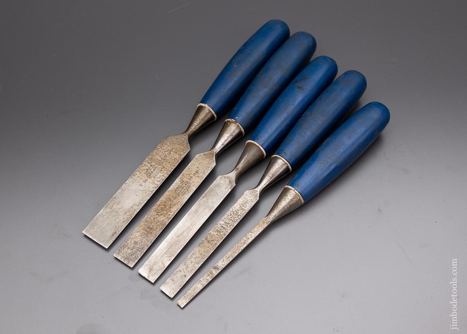 Great User Set of 5 MARPLES Blue Chip Chisels - 96249