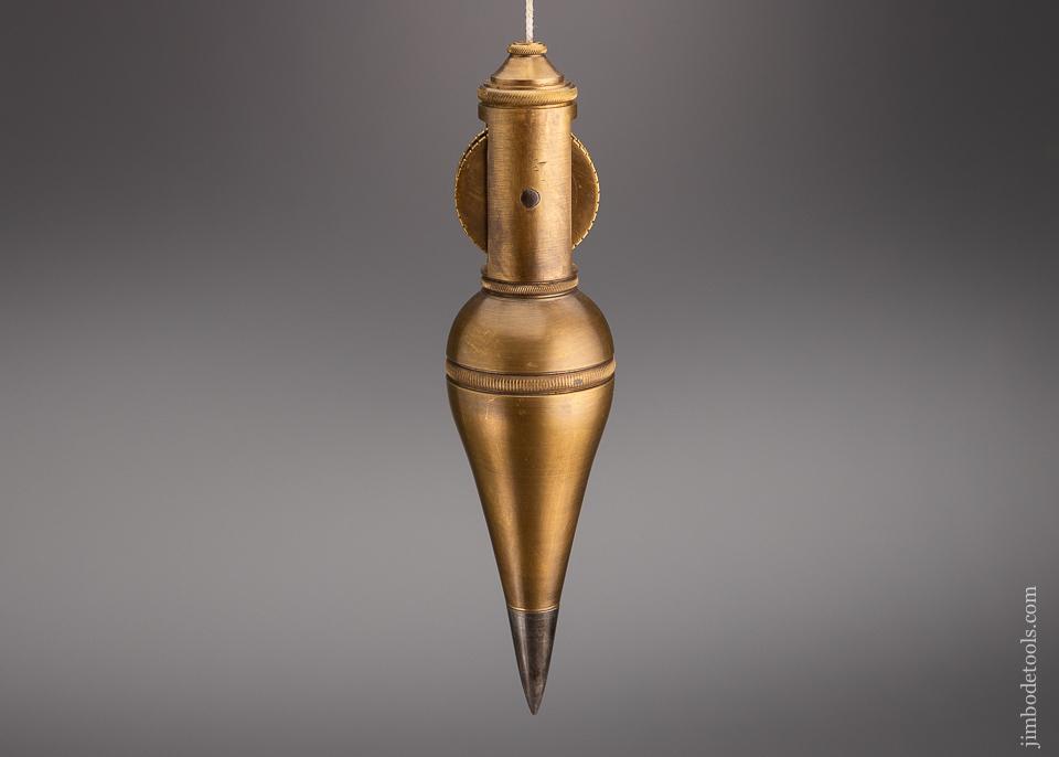 Stunning Brass & Steel Plumb Bob with Internal Reel - 96632