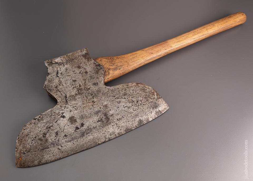 ??AN & C? Offset Single Bevel Broad Axe Hewing Axe - 96881