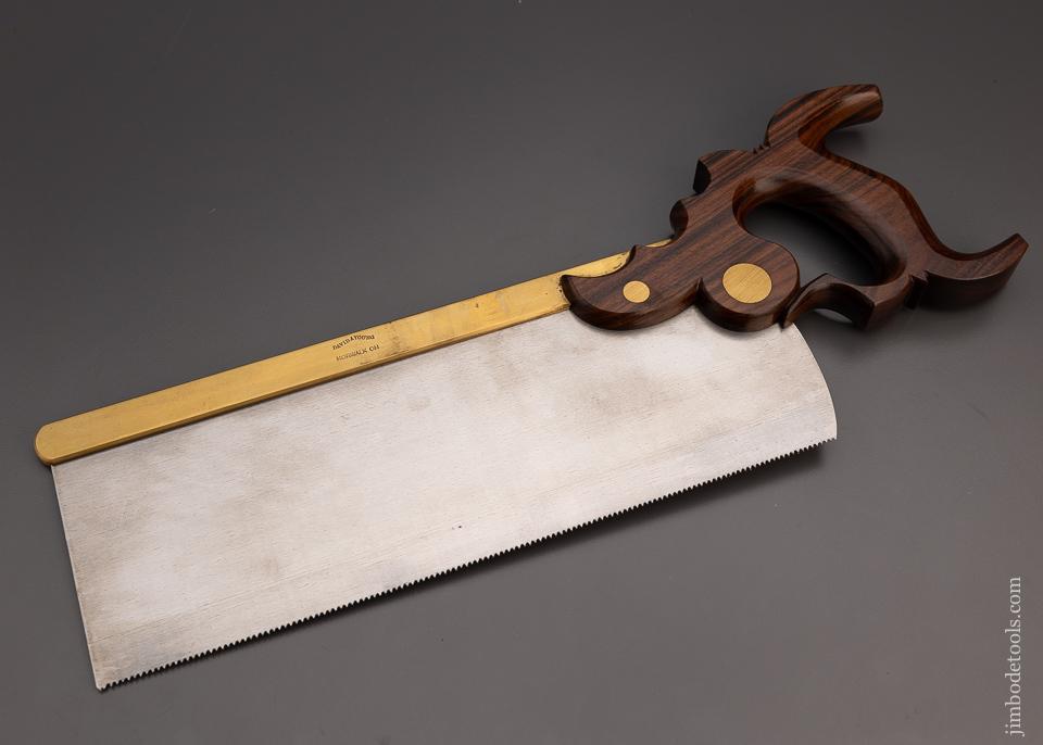 Stunning Rosewood Triple Cove Brass Back Tenon Saw by DAVID YOUNG - 97314