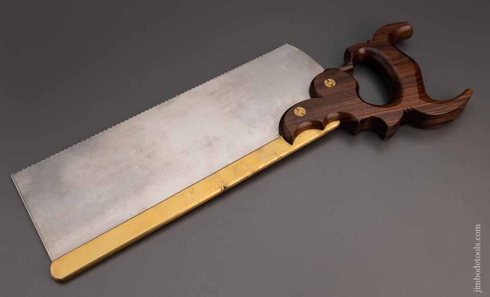 Stunning Rosewood Triple Cove Brass Back Tenon Saw by DAVID YOUNG - 97314