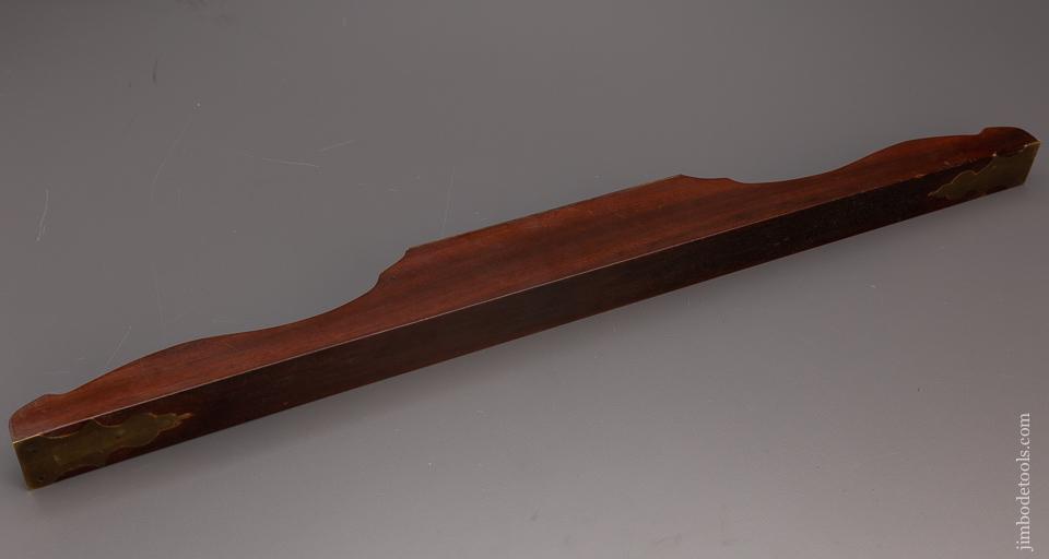 Magnificent 24 Inch Mahogany & Brass Level by PRESTON LONDON - 97438