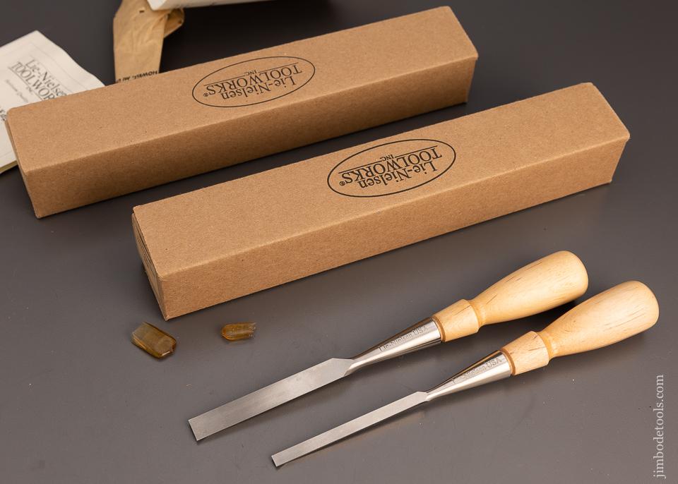 2 LIE NIELSEN Bevel Edge Chisels 1/4 and 1/2 Inch Mint in Boxes ( 1/2” is Out of Stock @ Lie Nielsen ) - 99894