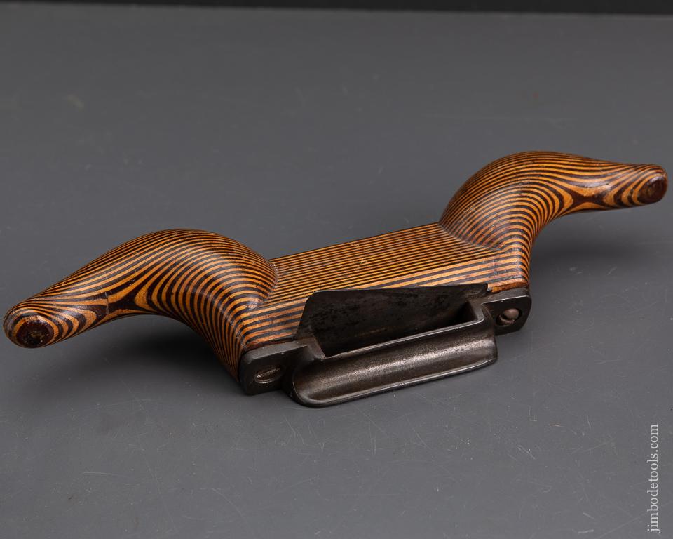 Stunning Ram's Horn Scraper Plane in Contrasting Maple and Mahogany - EXCALIBUR 30