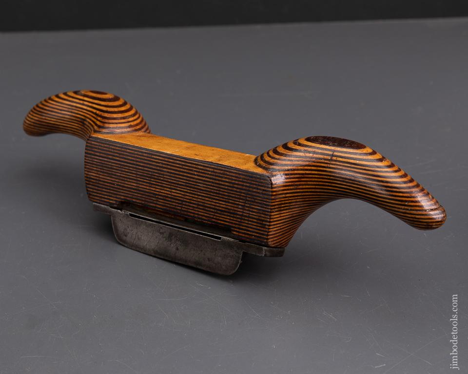 Stunning Ram's Horn Scraper Plane in Contrasting Maple and Mahogany - EXCALIBUR 30