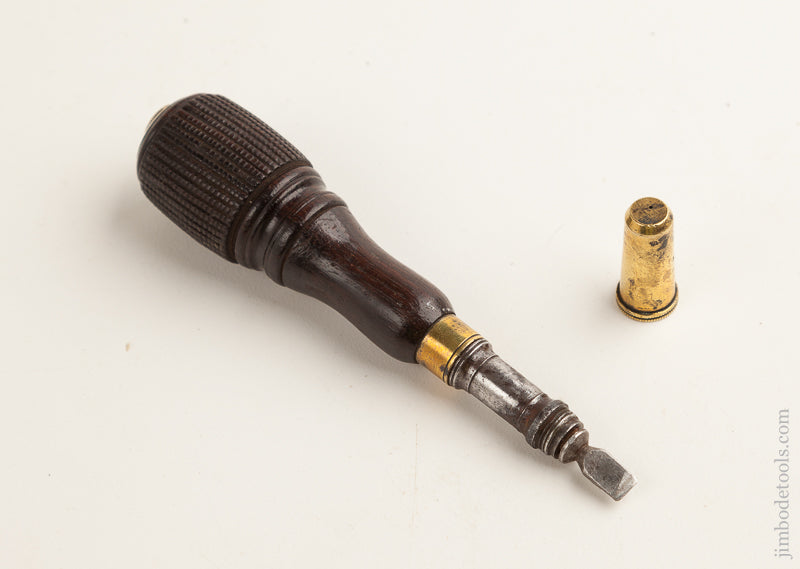 WICKED 18th Century Gunsmith's Turn Screw with Brass Protective Tip Cover - 75831U