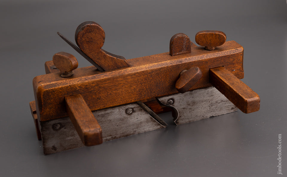 Fine 18th Century Yellow Birch Yankee Plow Plane by I. LINDENBERGER - EXCELSIOR 101798