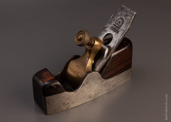 Tiny SPIERS Rosewood Infill Dovetailed Steel Smooth Plane - EXCELSIOR 107374