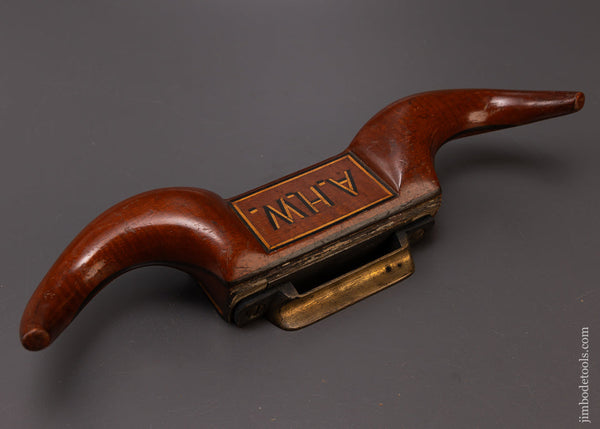 Stunning Inlaid Ram’s Horn Scraper Plane - EXCELSIOR 108281