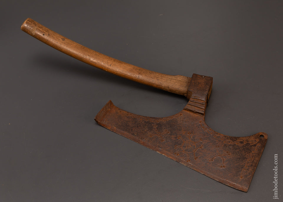 Gorgeous 18th Century Single Bevel Side Axe - EXCELSIOR 109190