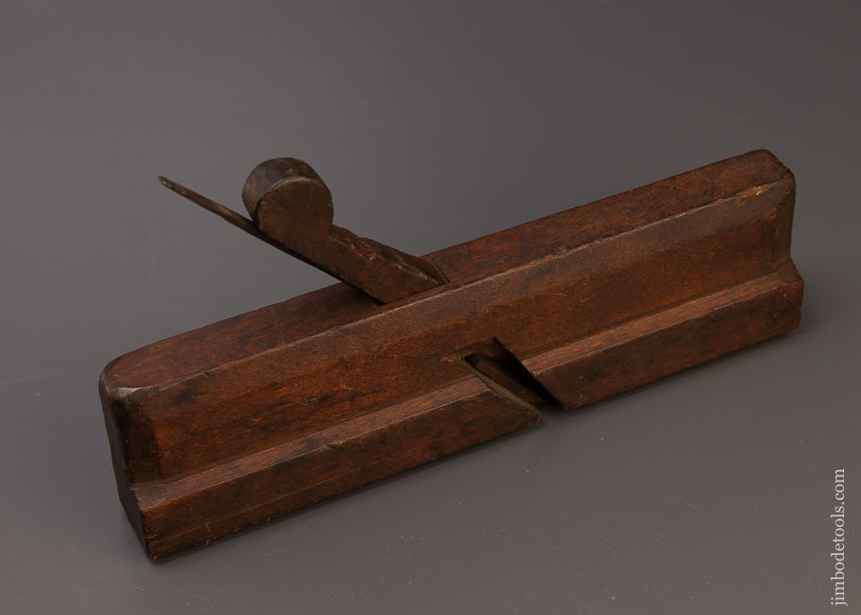 Awesome F. NICHOLSON WRENTHAM Bead & Follow Moulding Plane 18th Century Yellow Birch - EXCELSIOR 109410