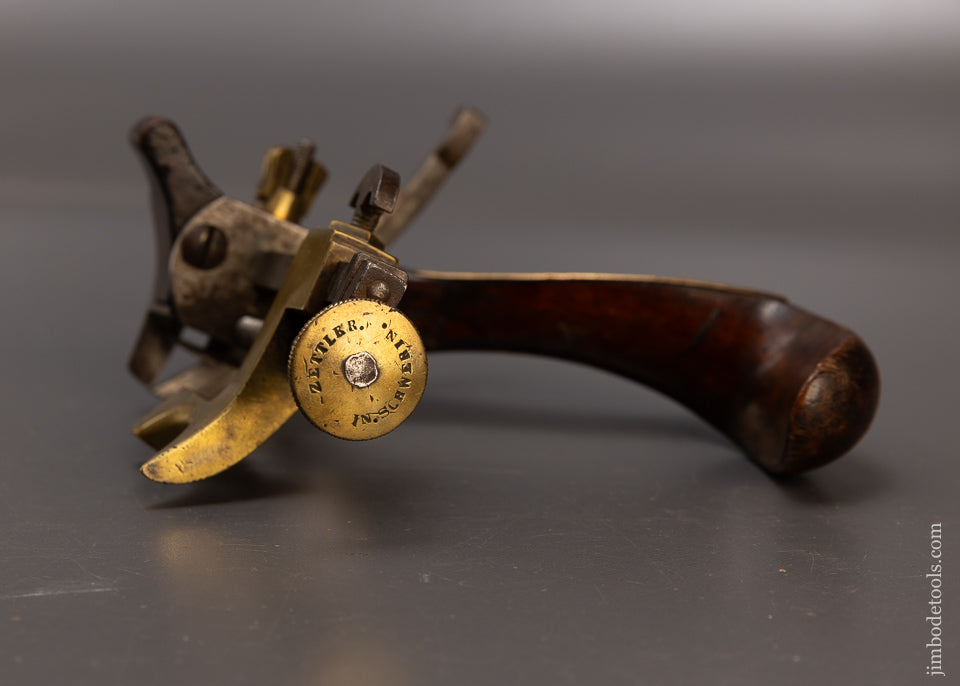 Signed “ZETTLER IN SCHWERIN” Ornate Coach Maker’s Plow Plane - EXCELSIOR 109700